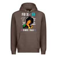 Coffee juneteenth free ish since 1865 black Premium Hoodie - artisFamous