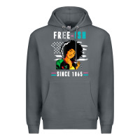 Juneteenth Free Ish Since 1865 Black Premium Hoodie | Teevron