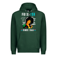 Sports Green juneteenth free ish since 1865 black Premium Hoodie - artisFamous