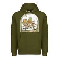 Army Green frog and toad Premium Hoodie - artisFamous