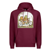 Burgundy frog and toad Premium Hoodie - artisFamous