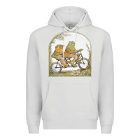 Dove Grey frog and toad Premium Hoodie - artisFamous