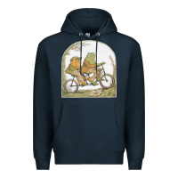 Navy frog and toad Premium Hoodie - artisFamous