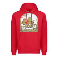 Red frog and toad Premium Hoodie - artisFamous