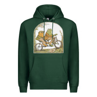 Sports Green frog and toad Premium Hoodie - artisFamous