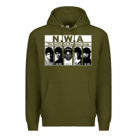 Army Green n w a Premium Hoodie - artisFamous