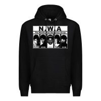 Black n w a Premium Hoodie - artisFamous