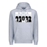 Heather Grey n w a Premium Hoodie - artisFamous