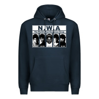 Navy n w a Premium Hoodie - artisFamous