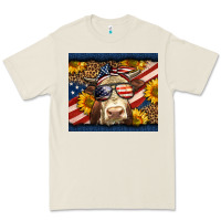 Bone Western 4th Of July Cow Premium Tee - LillyAllenDesigns