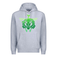 Heather Grey rayquaza Premium Hoodie - artisFamous