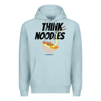 Blue Mist think noodles Premium Hoodie - artisFamous