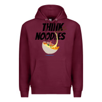 Burgundy think noodles Premium Hoodie - artisFamous