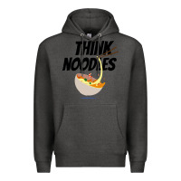Charcoal Heather think noodles Premium Hoodie - artisFamous
