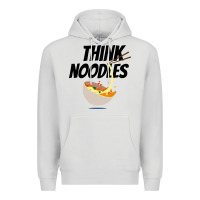 Dove Grey think noodles Premium Hoodie - artisFamous