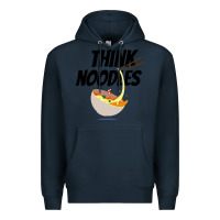 Navy think noodles Premium Hoodie - artisFamous