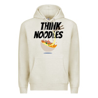 Oatmeal Heather think noodles Premium Hoodie - artisFamous