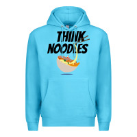 Ocean Blue think noodles Premium Hoodie - artisFamous