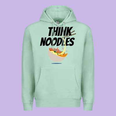 Think Noodles Premium Hoodie Designed By Artisfamous