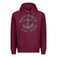 Burgundy Minutemen San Pedro Premium Hoodie - artisFamous