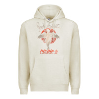 Oatmeal Heather louder than life teather american Premium Hoodie - artisFamous