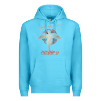 Ocean Blue louder than life teather american Premium Hoodie - artisFamous