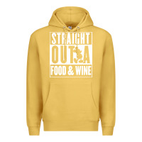Antique Gold straight out a food and wine Premium Hoodie - artisFamous