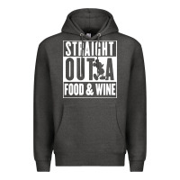 Charcoal Heather straight out a food and wine Premium Hoodie - artisFamous