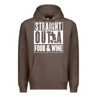 Coffee straight out a food and wine Premium Hoodie - artisFamous