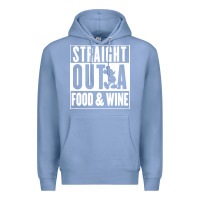 Colony Blue straight out a food and wine Premium Hoodie - artisFamous