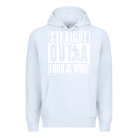 White straight out a food and wine Premium Hoodie - artisFamous