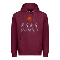 Burgundy solar system galaxy, astronomy lover Premium Hoodie - artisFamous