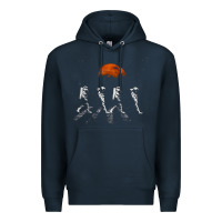 Navy solar system galaxy, astronomy lover Premium Hoodie - artisFamous