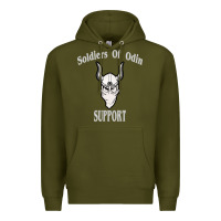 Army Green soldiers of odin worldwide support Premium Hoodie - artisFamous