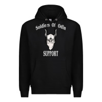 Black soldiers of odin worldwide support Premium Hoodie - artisFamous