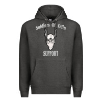 Charcoal Heather soldiers of odin worldwide support Premium Hoodie - artisFamous