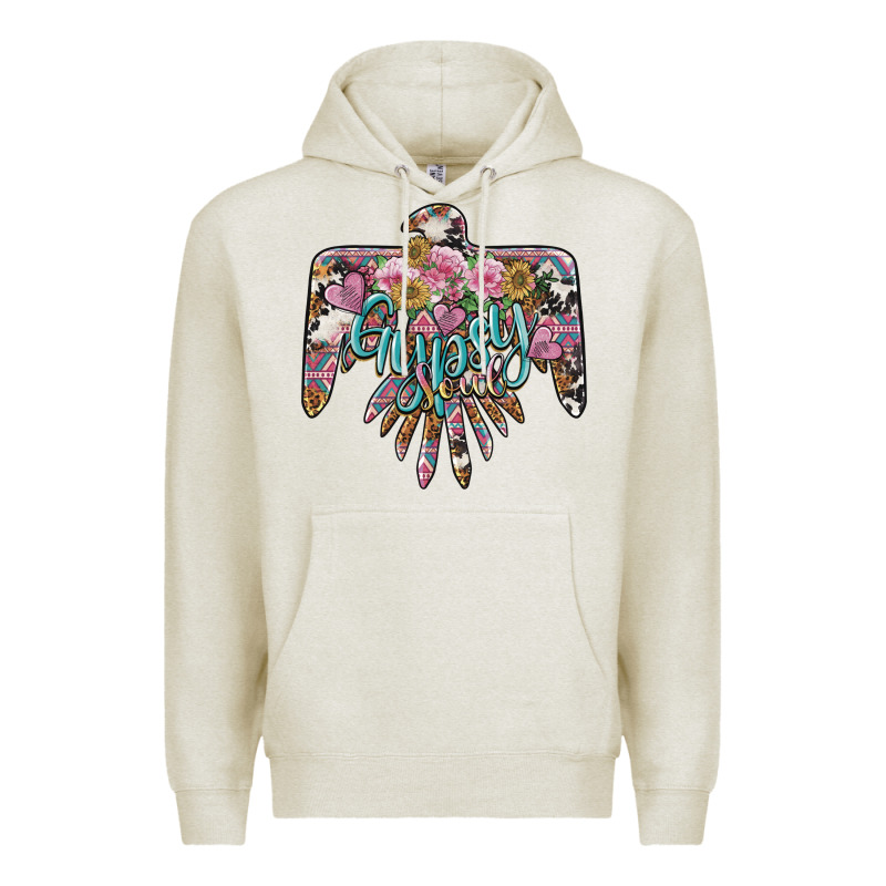 Gypsy Soul Thunderbird Premium Hoodie by BarkalooDesign | Teevron