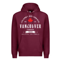 Burgundy vancouver canada Premium Hoodie - artisFamous