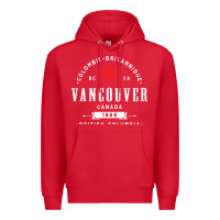 Red vancouver canada Premium Hoodie - artisFamous