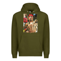 Army Green manny pacman pacquiao philipino boxer Premium Hoodie - artisFamous