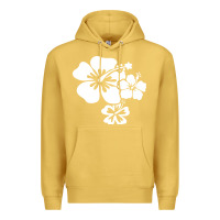 Antique Gold hawaiian flower Premium Hoodie - artisFamous