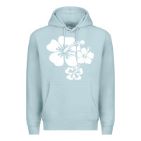 Blue Mist hawaiian flower Premium Hoodie - artisFamous