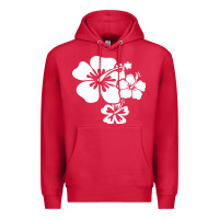 Cardinal hawaiian flower Premium Hoodie - artisFamous