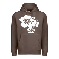 Coffee hawaiian flower Premium Hoodie - artisFamous