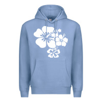 Colony Blue hawaiian flower Premium Hoodie - artisFamous