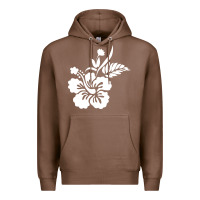 Chestnut hawaiian flower Premium Hoodie - artisFamous