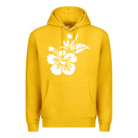 Lemon hawaiian flower Premium Hoodie - artisFamous