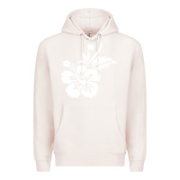 Pale Pink hawaiian flower Premium Hoodie - artisFamous