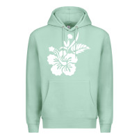 Seafoam hawaiian flower Premium Hoodie - artisFamous
