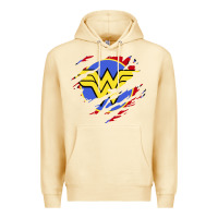 Pina Colada tear off wonder woman shield Premium Hoodie - artisFamous